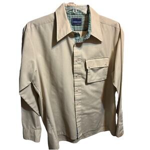 Vintage career club long sleeve shirt Shirt Men’s XL Brown Button Up Hunting